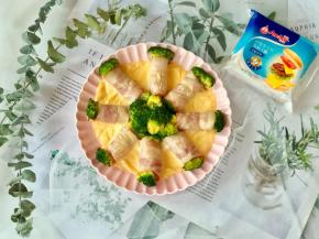 芝士片融化啦，好美味！