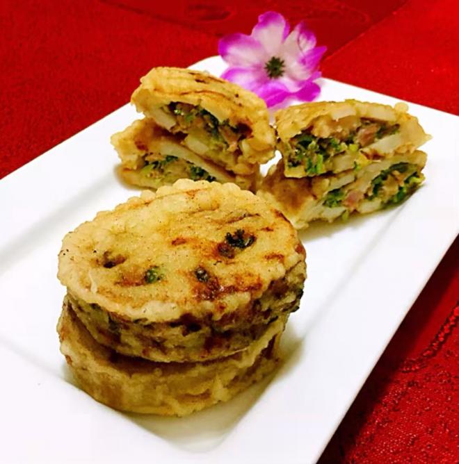 鲜肉香菜炸藕夹