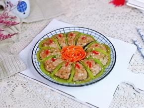 花开富贵～萝卜酿肉，营养均衡。