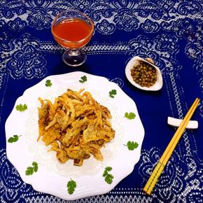 香酥孜然平菇既可以做下午茶也可以做夜宵都是不错的选择