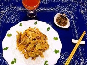 香酥孜然平菇既可以做下午茶也可以做夜宵都是不错的选择