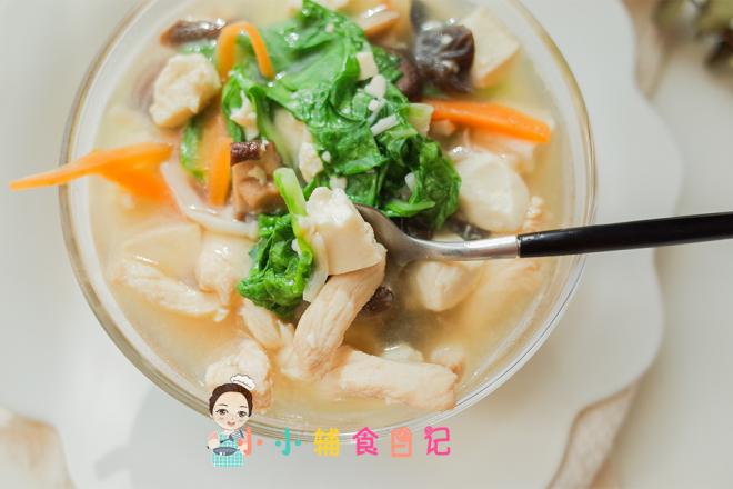 12个月以上鸡肉菌菇豆腐汤