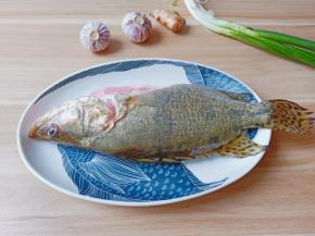 将桂鱼宰杀洗净。