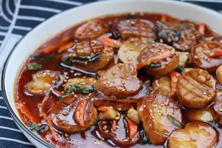 酱汁杏鲍菇成品图