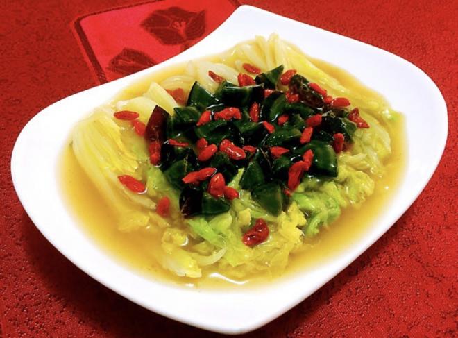 皮蛋上汤娃娃菜