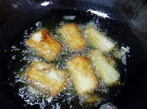 一面炸好以后炸另一面。