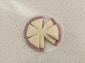 将中间的面团放下来就可以了