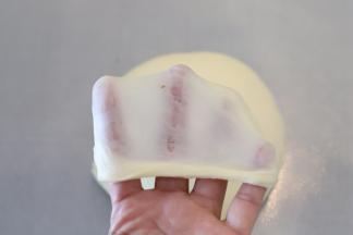 面团揉至扩展阶段，结束揉面程序。