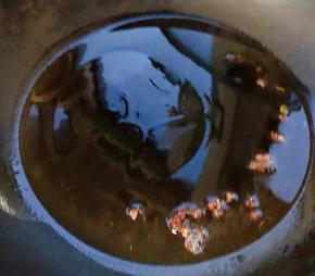 锅中倒入适量油放入花椒爆香取出花椒