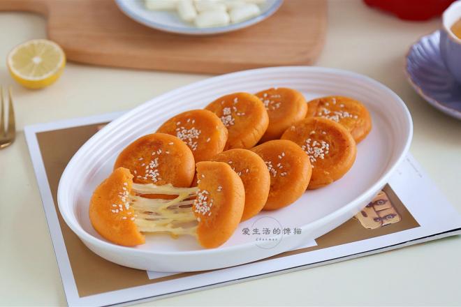 红薯榴莲芝士饼