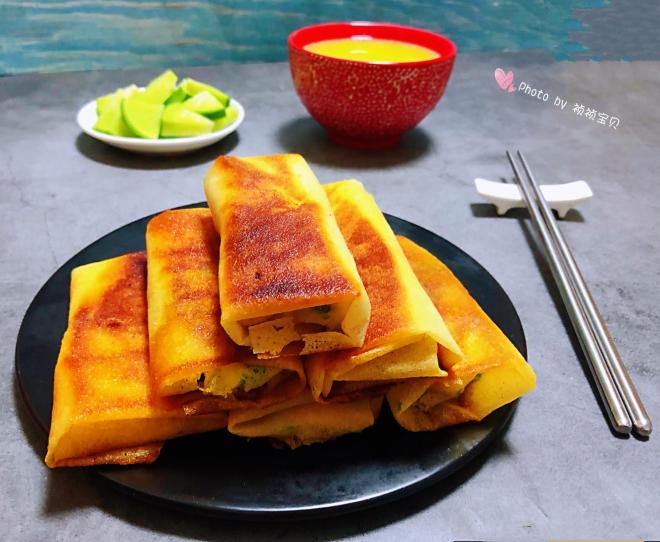 煎时蔬春卷