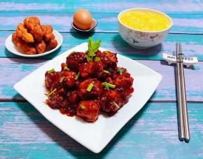 搭配小米粥、鸡蛋、小麻花就是营养丰富的一餐