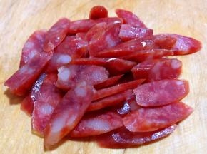 腊肠斜刀切片