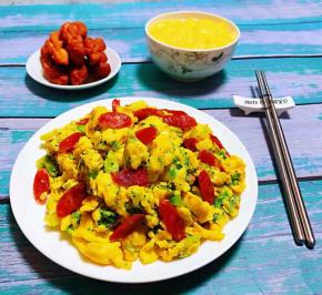 搭配一碗粥和小麻花一起吃好开心