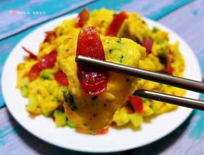 腊肠和鸡蛋一起入口香浓四溢回味无穷