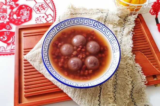 红豆汤圆
