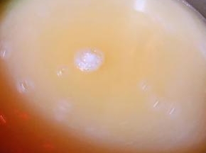 倒入锅中中火煮要经常搅拌防止糊锅底