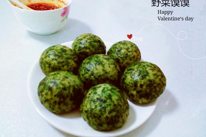 养生荠菜馍馍