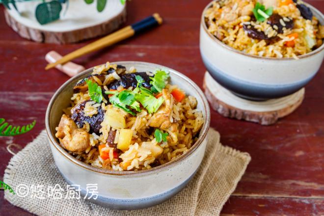 香菇鸡腿焖饭