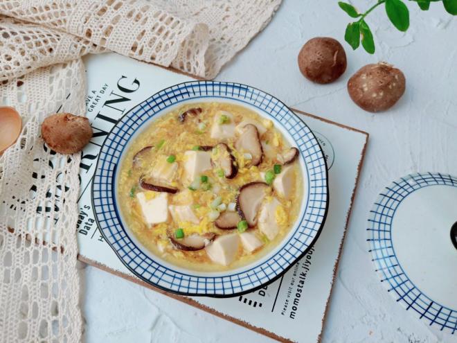 香菇豆腐鸡蛋羹