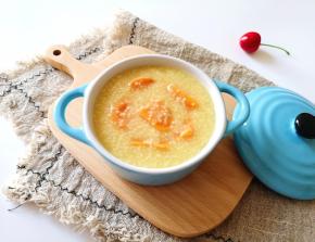 看看熬好的小米红薯粥。