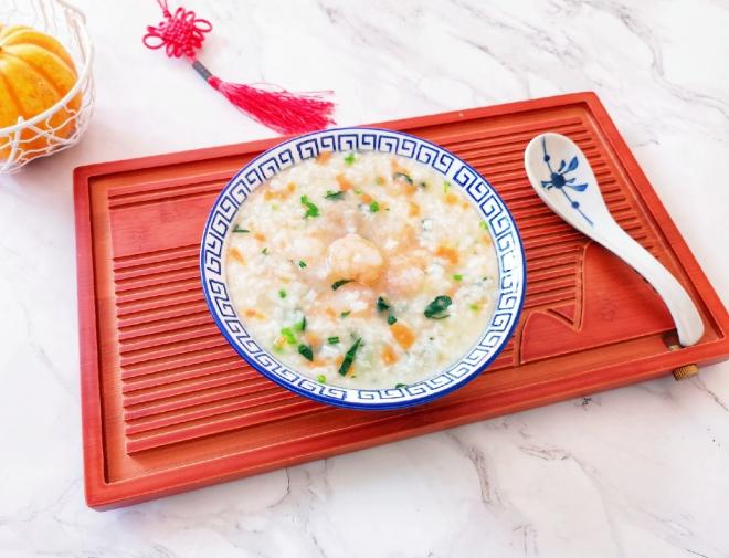 蔬菜虾仁粥