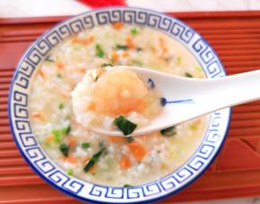 看得见的虾仁，秒杀外面的蔬菜虾仁粥。