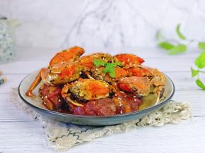 排骨吸收了螃蟹的鲜味儿，嗲。