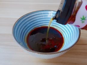 果醋放半勺就可以。