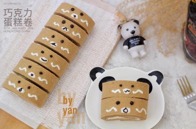 小熊巧克力蛋糕卷