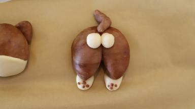 这是做好的公猫猫的屁股。