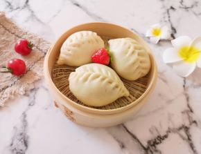 好吃的豆角油渣包出锅了。