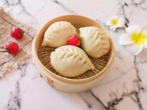 好吃的豆角油渣包出锅了。