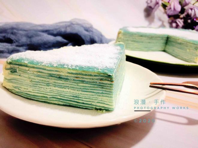 千层蛋糕（蝶豆花）