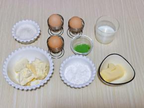 准备食材，并称重。这个量是6寸蛋糕的量。