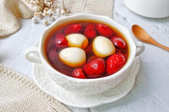 糖水红枣鹌鹑蛋