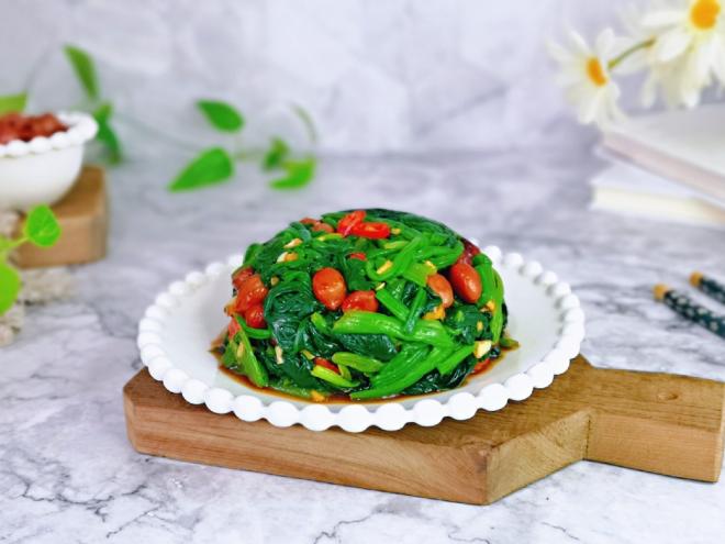 花生拌菠菜