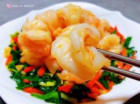 虾仁入口细嫩鲜美混搭着韭菜的清香好吃到爆