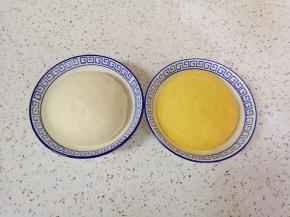 一个小时左右，面团发酵好了。