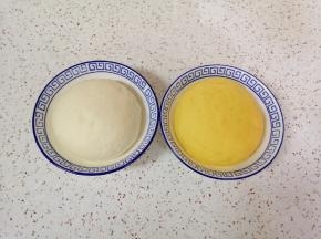 一个小时左右，面团发酵好了。
