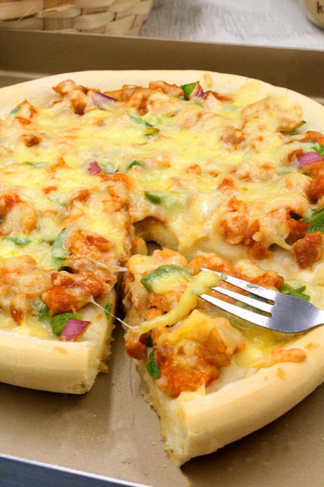 新奥尔良鸡肉披萨