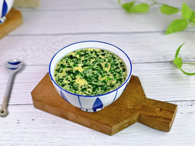 虾皮菠菜蒸蛋羹
