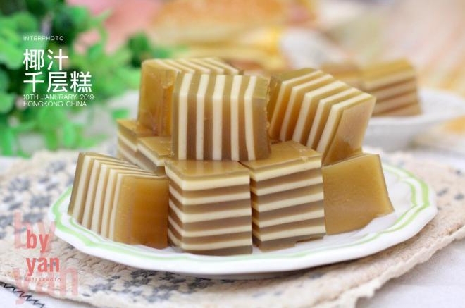 Q弹香甜—椰汁千层马蹄糕