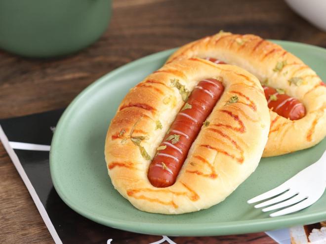 宝贝最爱的早餐：火腿肠餐包