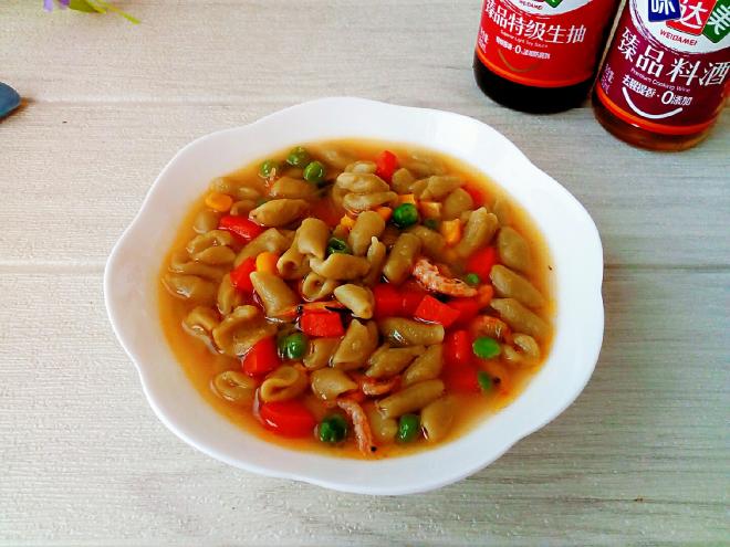 时蔬烩茵陈麻食
