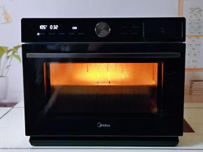 105度选鲜嫩纯蒸功能，时间35分钟，断电后焖3分钟再将门打开(切记提前把水箱加满水)工作中的蒸烤箱特别炫酷～蒸烤一体，很方便。