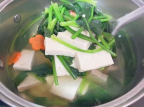烧开煮一分钟关火。