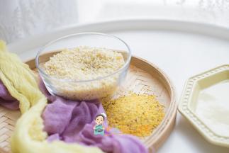 粒粒面煮的时候汤不要太多，尽量做的稠一些