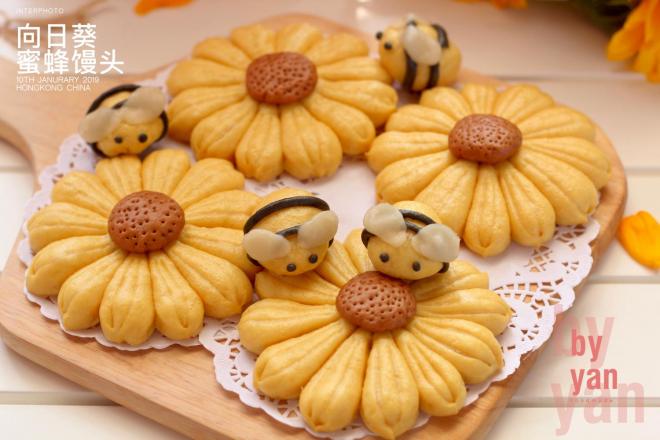 向日葵蜜蜂馒头
