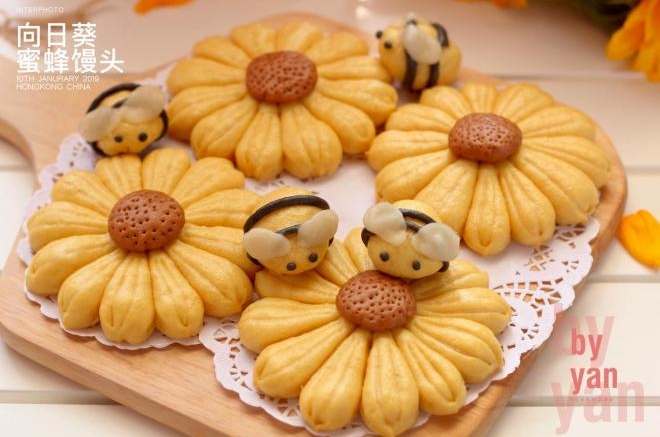 向日葵蜜蜂馒头